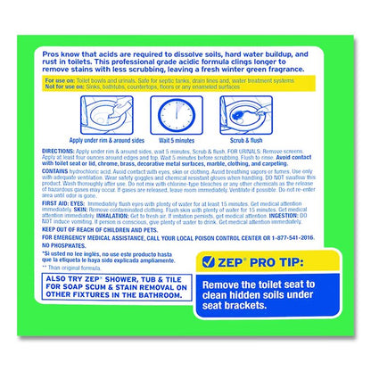 Acidic Toilet Bowl Cleaner, Mint Scent, 32 oz Bottle, 12/Carton