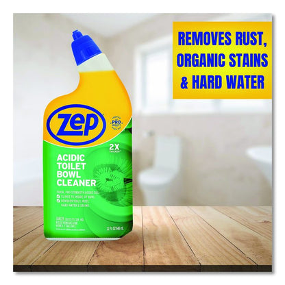 Acidic Toilet Bowl Cleaner, Mint Scent, 32 oz Bottle, 12/Carton