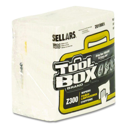 Z300 Quarterfold Wipers, 1-Ply, 11.87 x 13, White, 12/Carton