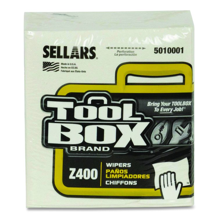 Z400 Quarterfold Wipers, 1-Ply, 11.87 x 13, White, 12/Carton