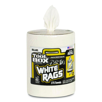 Z300 Wipers Big Grip Refill, 1-Ply, 10 x 12, White, 6/Carton