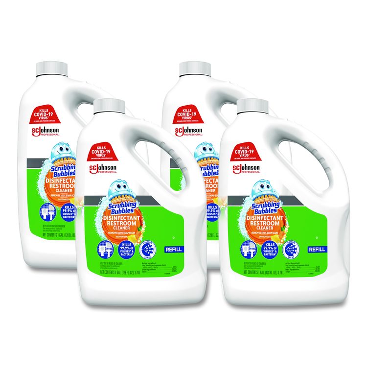 Disinfectant Restroom Cleaner, Citrus Scent, 1 gal Bottle, 4/Carton