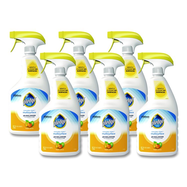 pH-Balanced Everyday Clean Multisurface Cleaner, Clean Citrus Scent, 25 oz Trigger Spray Bottle, 6/Carton