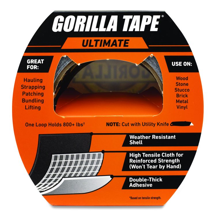 Ultimate Tape, 3" Core, 1.88" x 20 yd, Black
