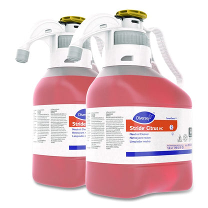 Stride Neutral Cleaner, Citrus Scent, 1.4 L SmartDose, 2/Carton