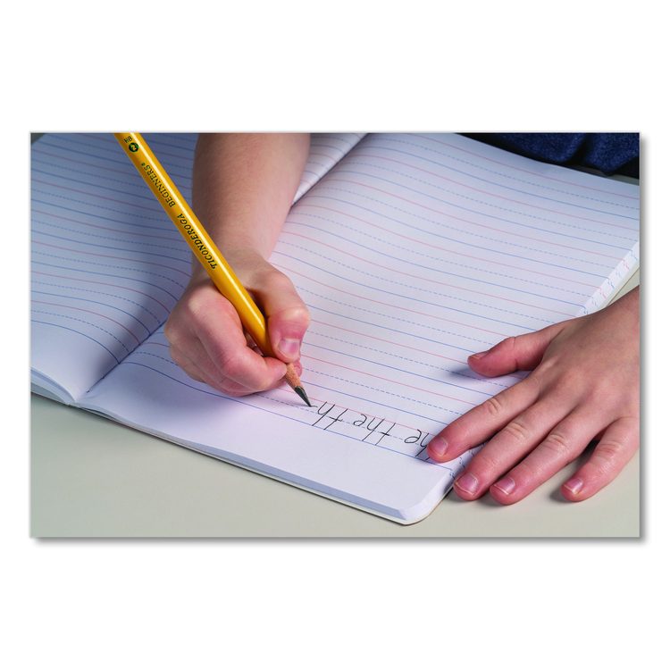 Ticonderoga Beginners Woodcase Pencil with Eraser and Microban, HB (#2), Black Lead, Yellow Barrel, 12/Pack