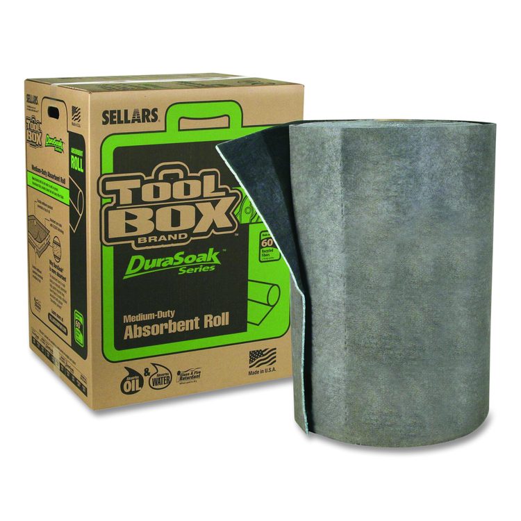 DuraSoak Universal Sorbents Medium Duty Roll Pad, 40 gal, 28.5" x 125 ft