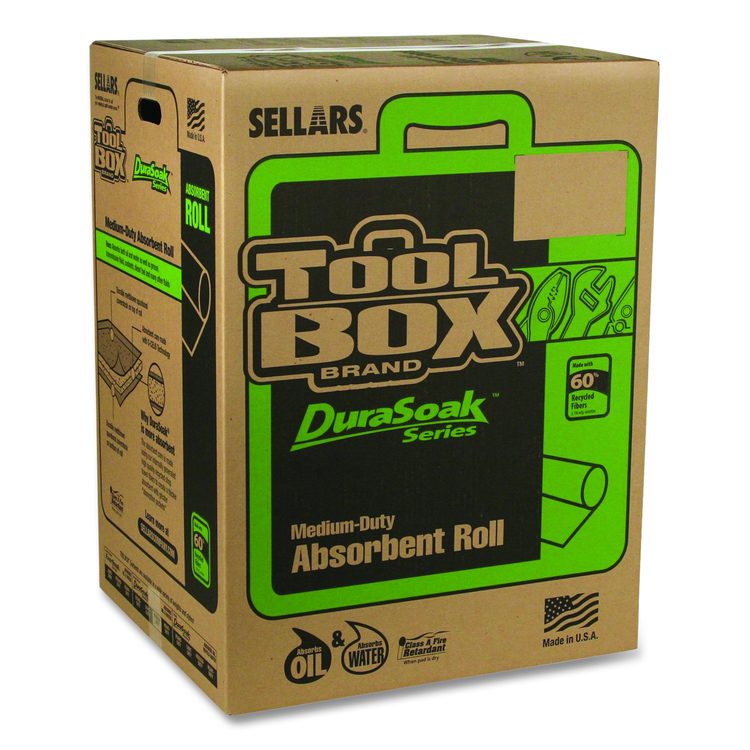 DuraSoak Universal Sorbents Medium Duty Roll Pad, 40 gal, 28.5" x 125 ft