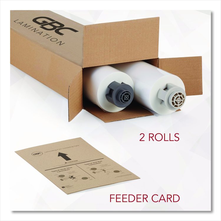 EZload Roll Film, Nap I, 1.5 mil, 25" x 500 ft, Gloss Clear, 2/Box