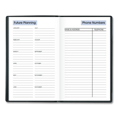DayMinder Weekly Pocket Planner, 6 x 3.5, Black Cover, 12-Month (Jan to Dec): 2026