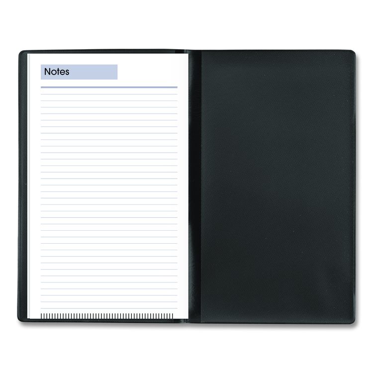 DayMinder Weekly Pocket Planner, 6 x 3.5, Black Cover, 12-Month (Jan to Dec): 2026