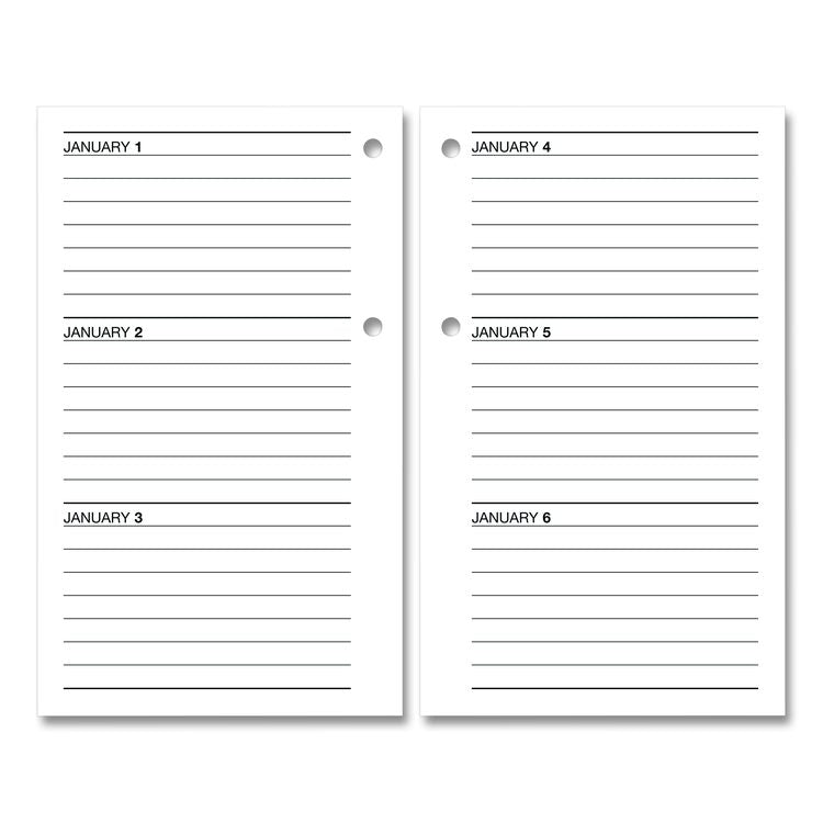Desk Calendar Refill, 3.5 x 6, White Sheets, 12-Month (Jan to Dec): 2026