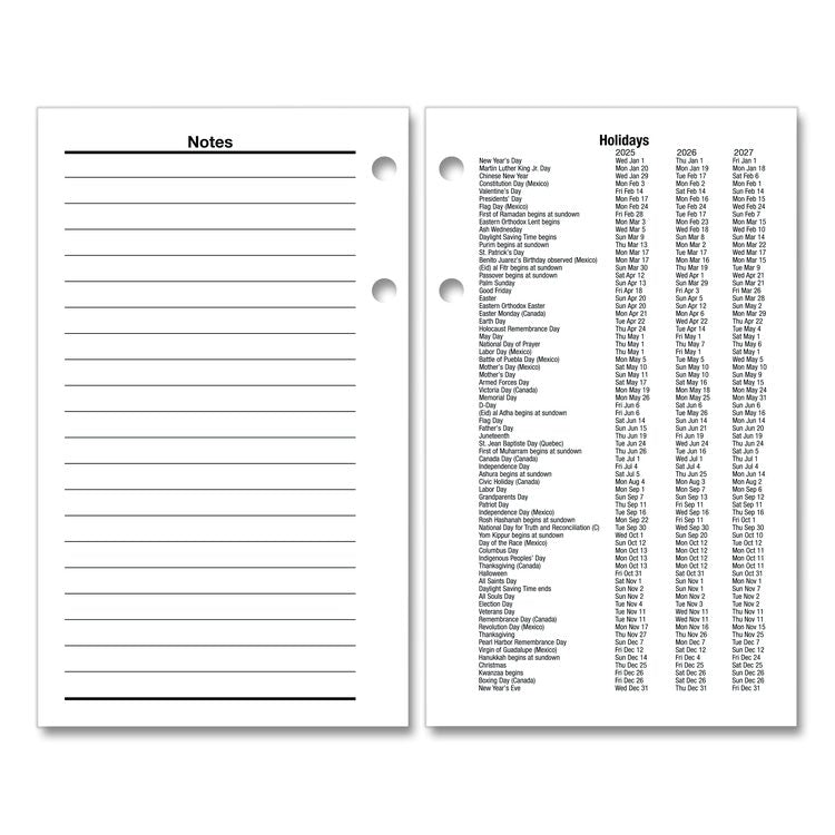 Financial Desk Calendar Refill, 3.5 x 6, White Sheets, 12-Month (Jan to Dec): 2026