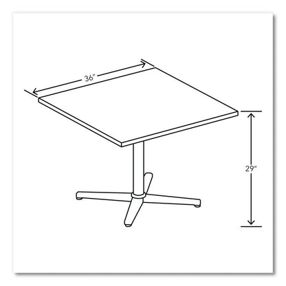 Arrange Table Tops, Square, 36 x 36 x 1, Kingswood Walnut