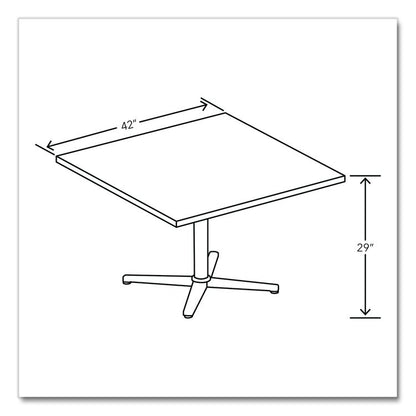 Arrange Table Tops, Square, 42 x 42 x 1, Kingswood Walnut