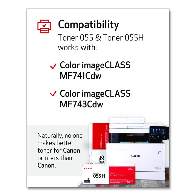 3016C001 (055) Toner, 2,300 Page-Yield, Black