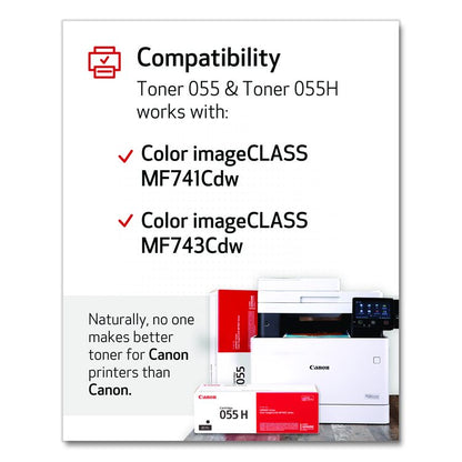 3016C001 (055) Toner, 2,300 Page-Yield, Black