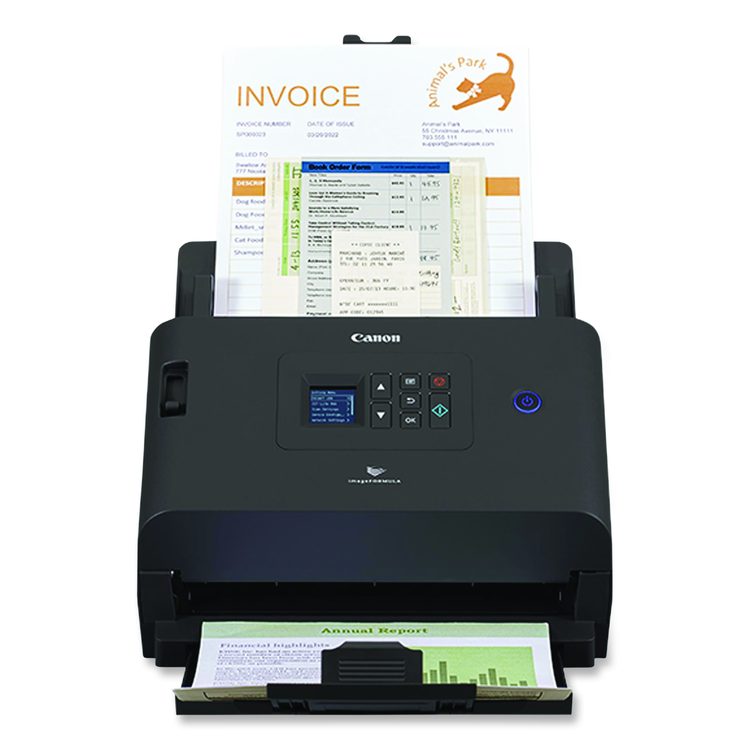 imageFORMULA DR-S250N Scanner, 600 dpi Optical Resolution, 80-Sheet Duplex Auto Document Feeder