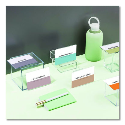 Secure Top Heavy-Duty Badge Holders, Horizontal, 4w x 3h, Clear, 25/Pack
