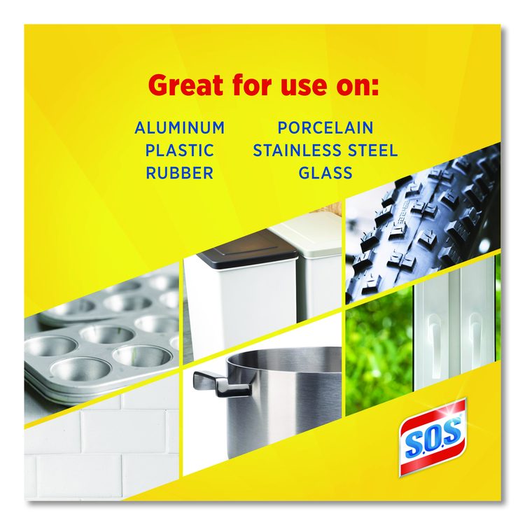 Steel Wool Soap Pads, Steel, 4/Box, 24 Boxes/Carton
