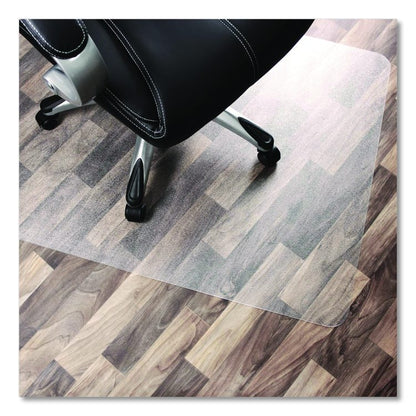 Cleartex Unomat Anti-Slip Polycarbonate Chair Mat for Flat Pile Carpeted and Hard Floors, Rectangular, 35" x 47", Clear