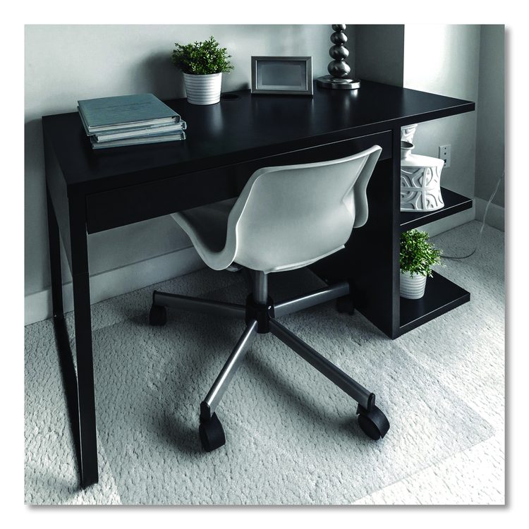 Cleartex Unomat Anti-Slip Polycarbonate Chair Mat for Flat Pile Carpeted and Hard Floors, Rectangular, 35" x 47", Clear