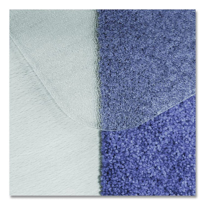 Cleartex Unomat Anti-Slip Polycarbonate Chair Mat for Flat Pile Carpeted and Hard Floors, Rectangular, 35" x 47", Clear