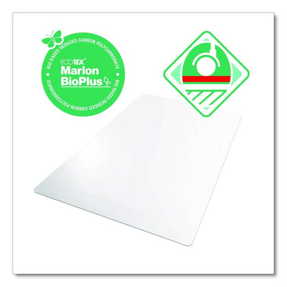 Ecotex Marlon BioPlus Rectangular Polycarbonate Chair Mat for Hard Floors, Rectangular, 45" x 53", Clear