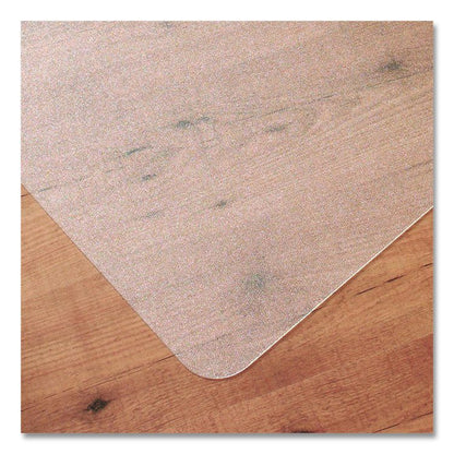 Ecotex Marlon BioPlus Rectangular Polycarbonate Chair Mat for Hard Floors, Rectangular, 45" x 53", Clear