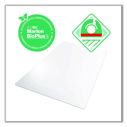 Ecotex Marlon BioPlus Rectangular Polycarbonate Chair Mat for Hard Floors, Rectangular, 46" x 60", Clear