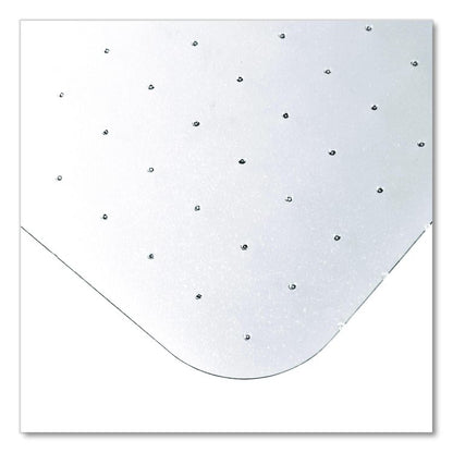 Ecotex Marlon BioPlus Polycarbonate Chair Mat for Low to Medium Pile Carpeted Floors, Rectangular, 29" x 47", Clear