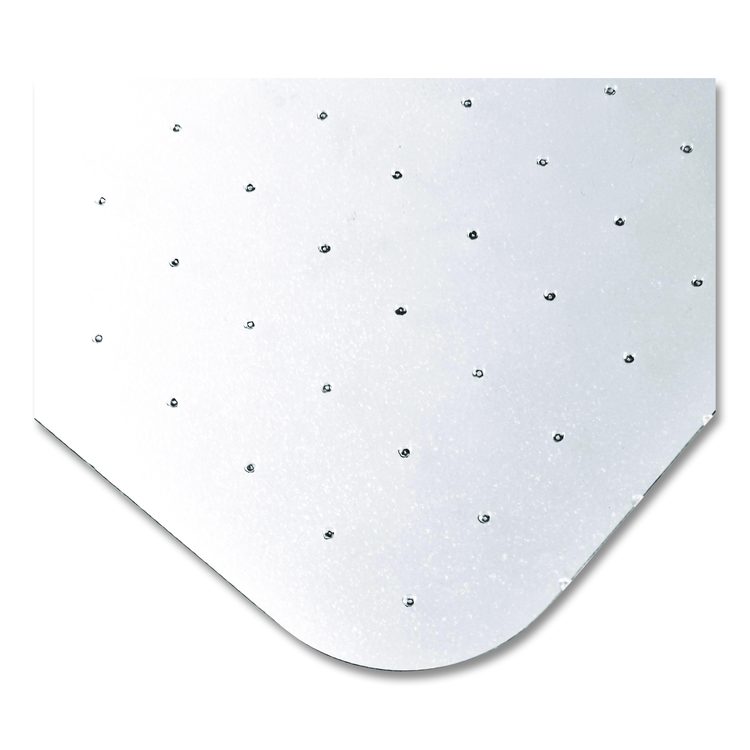Ecotex Marlon BioPlus Polycarbonate Chair Mat for Low to Medium Pile Carpeted Floors, Rectangular, 45" x 53", Clear