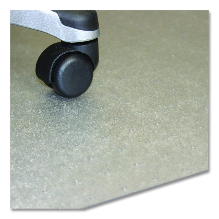 Ecotex Marlon BioPlus Polycarbonate Chair Mat for Low to Medium Pile Carpeted Floors, Rectangular, 46" x 60", Clear