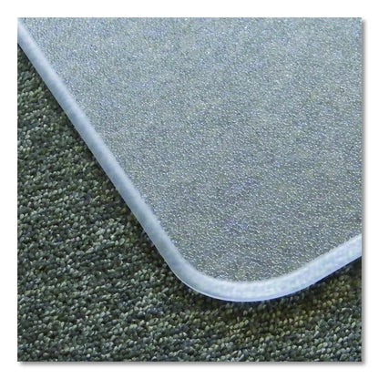 Cleartex MegaMat Heavy-Duty Polycarbonate Mats for Flat to Plush Pile Carpeted and Hard Floors, Rectangular, 46" x 60", Clear