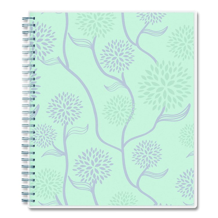 Rue Du Flore Monthly Planner, Floral Artwork, 10 x 8, Jade/Lavender Cover, 12-Month (Jan to Dec): 2026