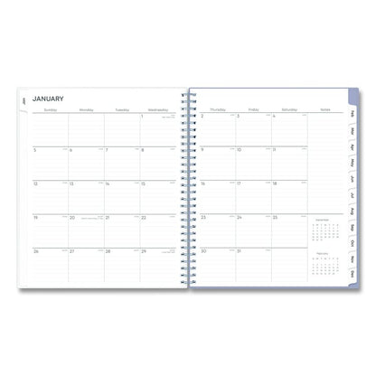 Rue Du Flore Monthly Planner, Floral Artwork, 10 x 8, Jade/Lavender Cover, 12-Month (Jan to Dec): 2026
