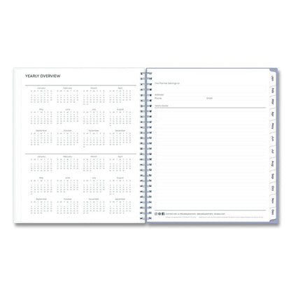 Rue Du Flore Monthly Planner, Floral Artwork, 10 x 8, Jade/Lavender Cover, 12-Month (Jan to Dec): 2026