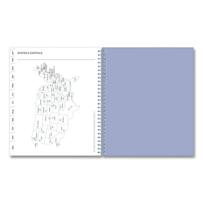 Rue Du Flore Monthly Planner, Floral Artwork, 10 x 8, Jade/Lavender Cover, 12-Month (Jan to Dec): 2026
