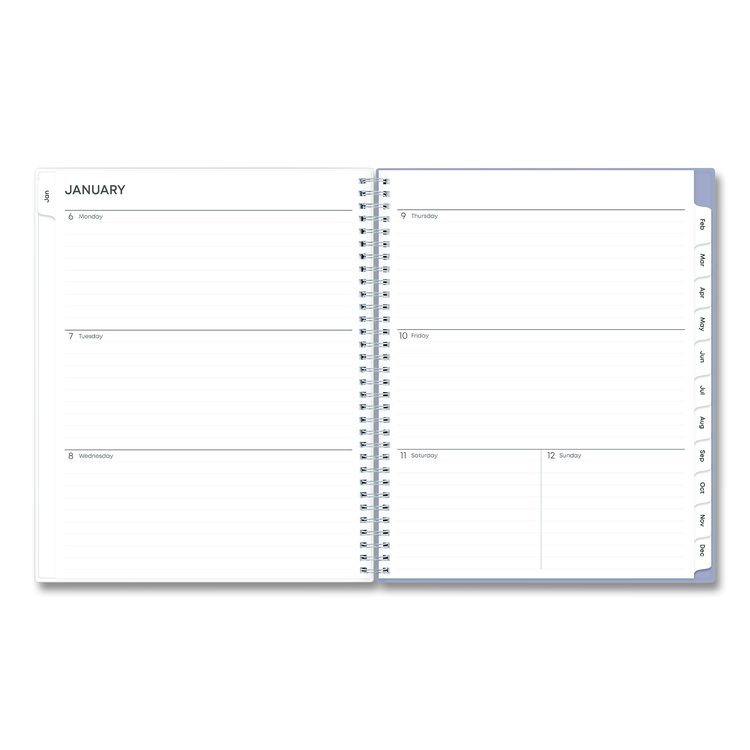 Laila Create-Your-Own Cover Weekly/Monthly Planner, Wildflower Artwork, 11 x 8.5, Purple/Blue/Pink, 12-Month (Jan-Dec): 2026