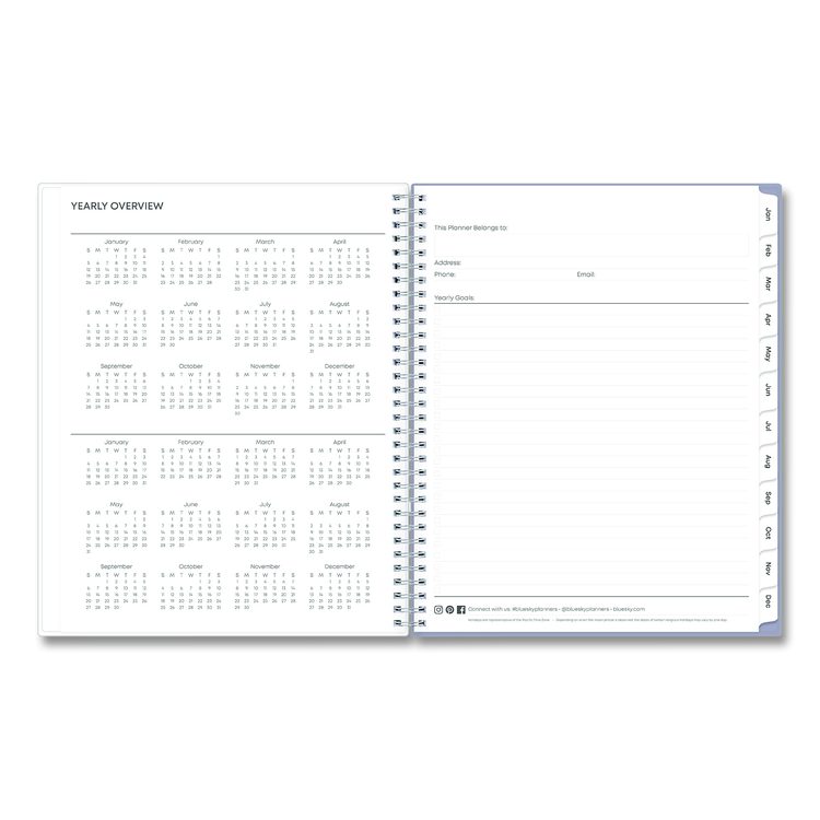 Laila Create-Your-Own Cover Weekly/Monthly Planner, Wildflower Artwork, 11 x 8.5, Purple/Blue/Pink, 12-Month (Jan-Dec): 2026