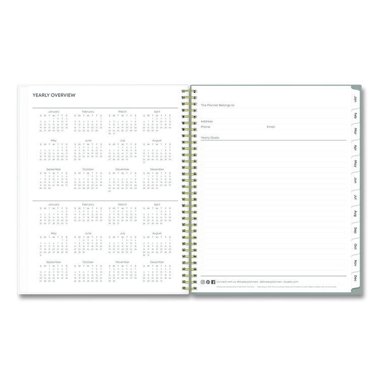 Sophie Frosted Weekly/Monthly Planner, Floral Artwork, 11 x 8.5, Multicolor Cover, 12-Month (Jan to Dec): 2026