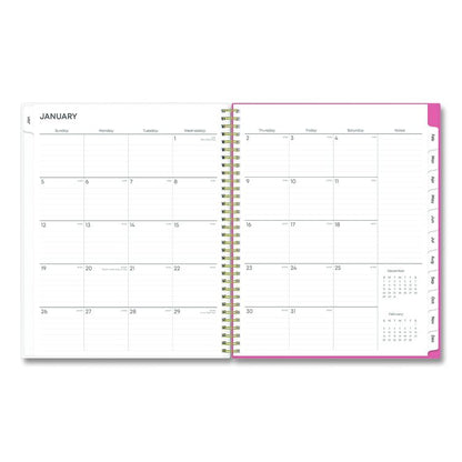 Fly By Frosted Weekly/Monthly Planner, Butterflies Artwork, 11 x 8.5, Blush/Pink Cover, 12-Month (Jan to Dec): 2026