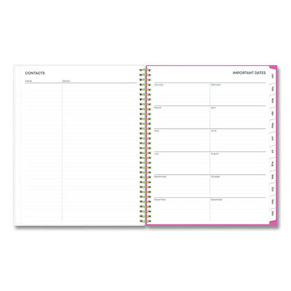 Fly By Frosted Weekly/Monthly Planner, Butterflies Artwork, 11 x 8.5, Blush/Pink Cover, 12-Month (Jan to Dec): 2026
