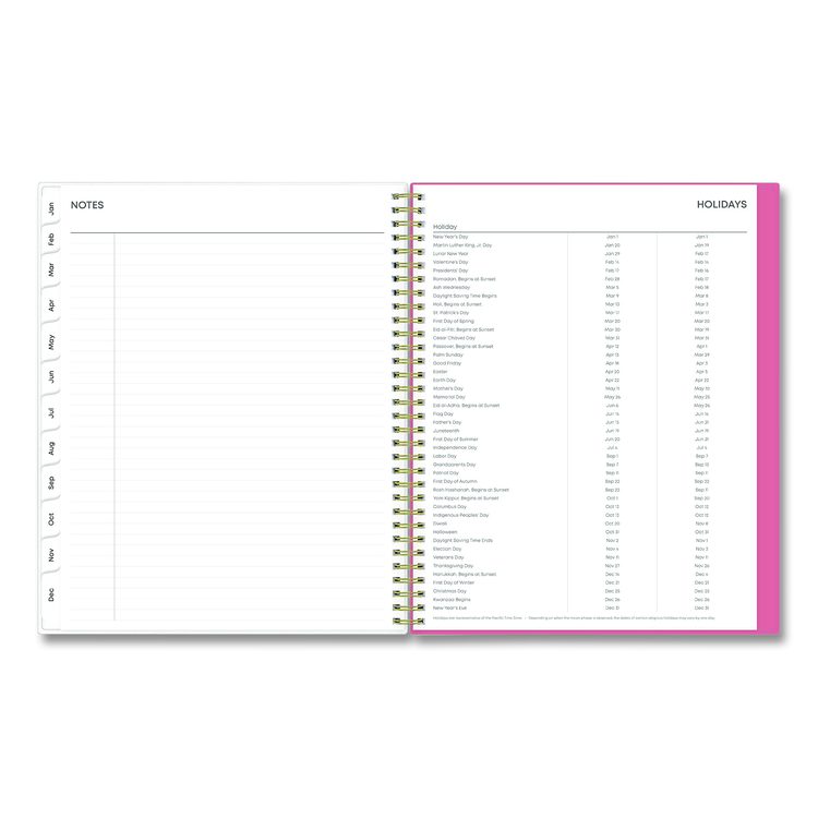 Fly By Frosted Weekly/Monthly Planner, Butterflies Artwork, 11 x 8.5, Blush/Pink Cover, 12-Month (Jan to Dec): 2026