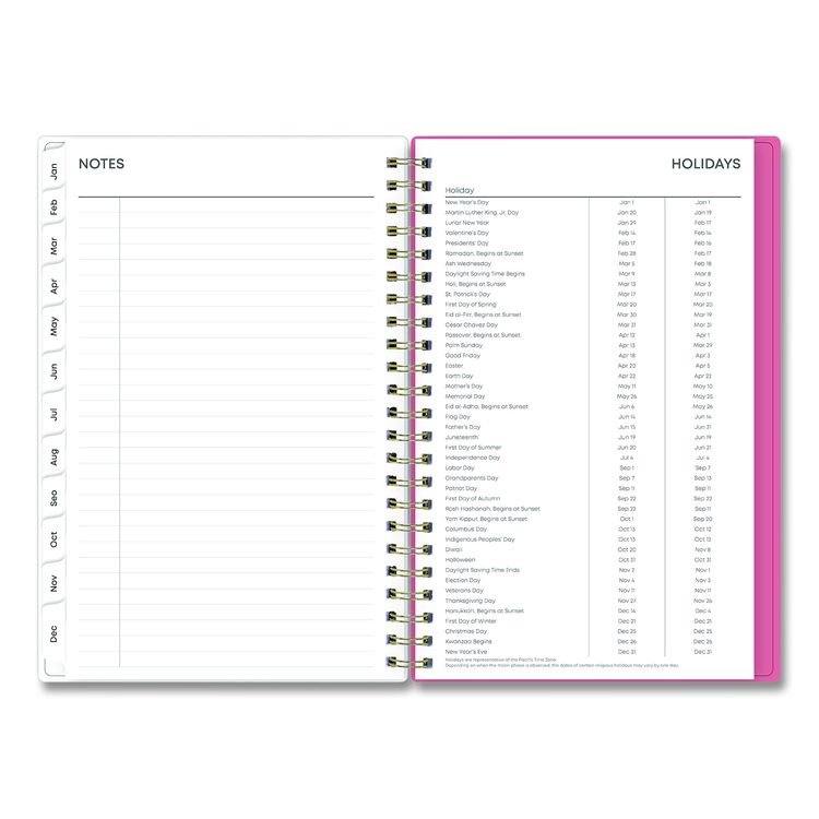 Fly By Frosted Weekly/Monthly Planner, Butterflies Artwork, 8 x 5, Blush/Pink Cover, 12-Month (Jan to Dec): 2026