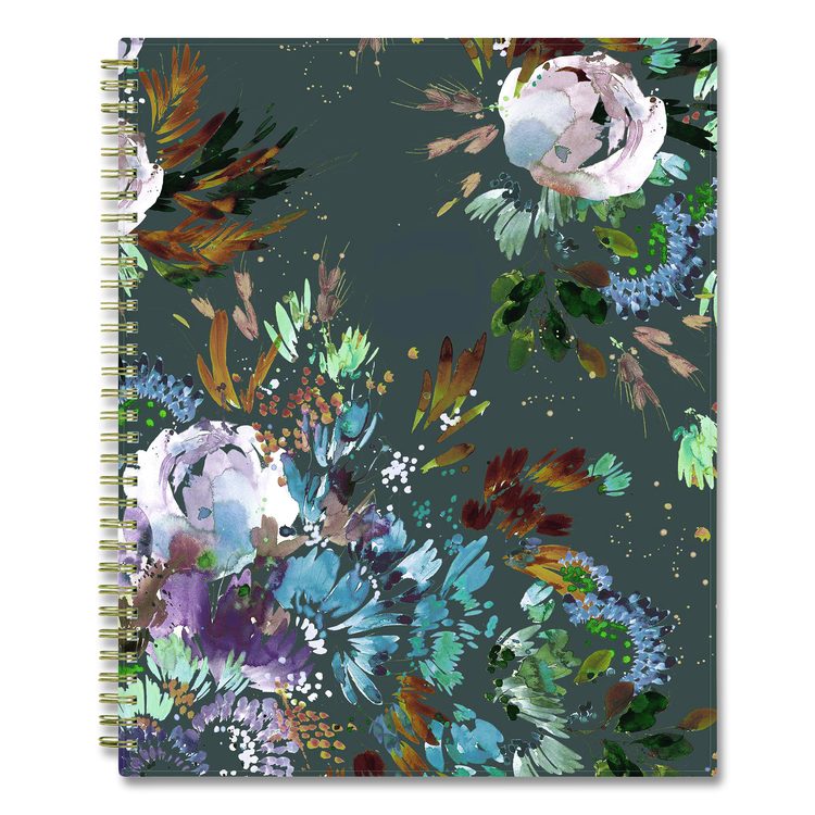 Kelly Ventura Midnight Garden Weekly/Monthly Planner, Floral Artwork, 11 x 8.5, Multicolor Cover, 12-Month (Jan to Dec): 2026