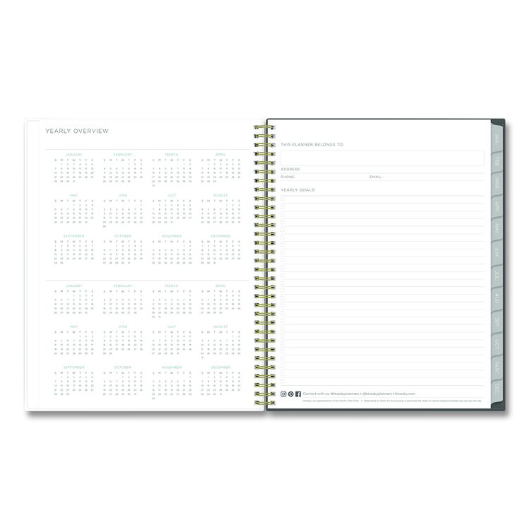 Kelly Ventura Midnight Garden Weekly/Monthly Planner, Floral Artwork, 11 x 8.5, Multicolor Cover, 12-Month (Jan to Dec): 2026