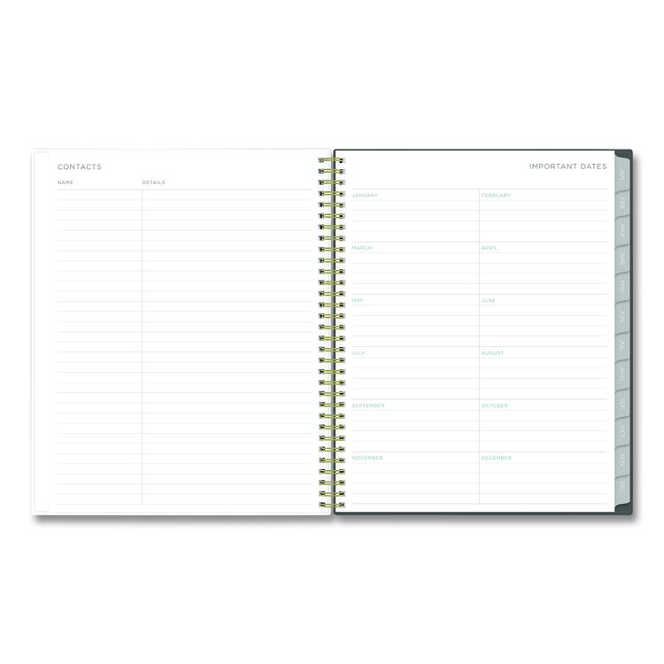 Kelly Ventura Midnight Garden Weekly/Monthly Planner, Floral Artwork, 11 x 8.5, Multicolor Cover, 12-Month (Jan to Dec): 2026