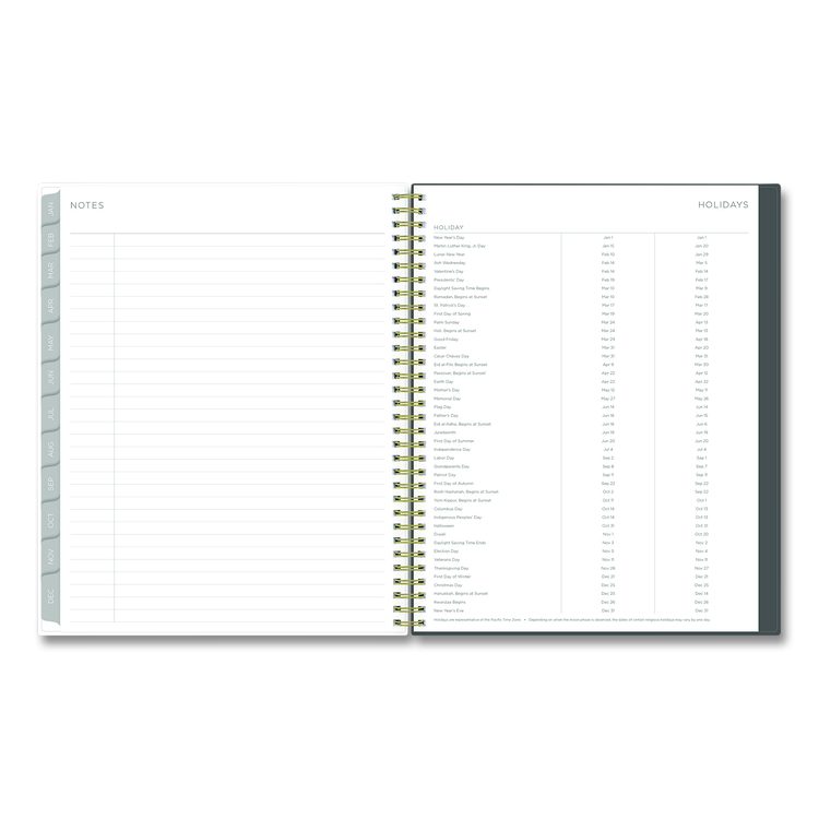 Kelly Ventura Midnight Garden Weekly/Monthly Planner, Floral Artwork, 11 x 8.5, Multicolor Cover, 12-Month (Jan to Dec): 2026
