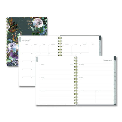 Kelly Ventura Midnight Garden Weekly/Monthly Planner, Floral Artwork, 11 x 8.5, Multicolor Cover, 12-Month (Jan to Dec): 2026